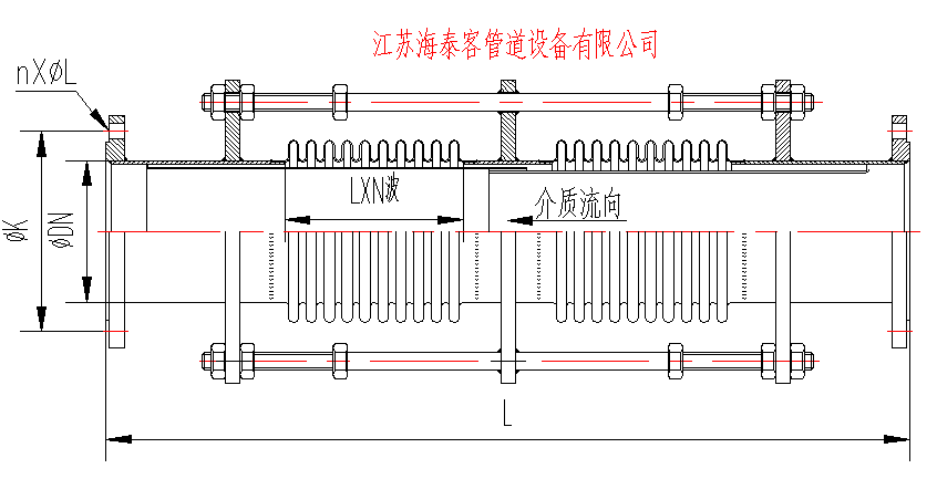 LZA復式軸向型膨脹節(jié)結(jié)構(gòu)