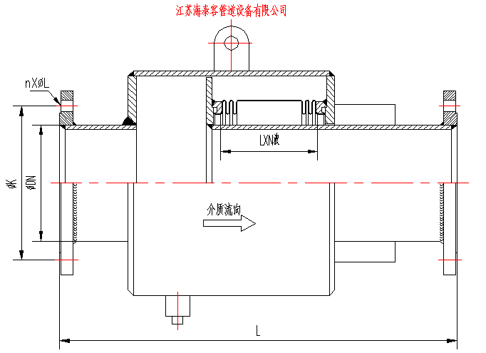 WZ外壓軸向型膨脹節(jié)結(jié)構(gòu)