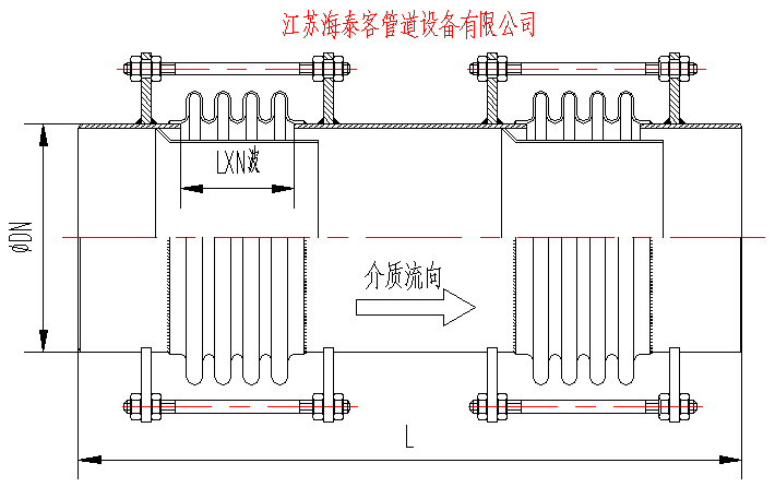 FZ復式自由型膨脹節(jié)結(jié)構(gòu)